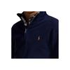 Polo Ralph Lauren Chlapecká jednobarevná mikina s vyšívaným logem na poloviční zip s dlouhým rukávem Dětská mikina Námořnická modrá 323886908-001