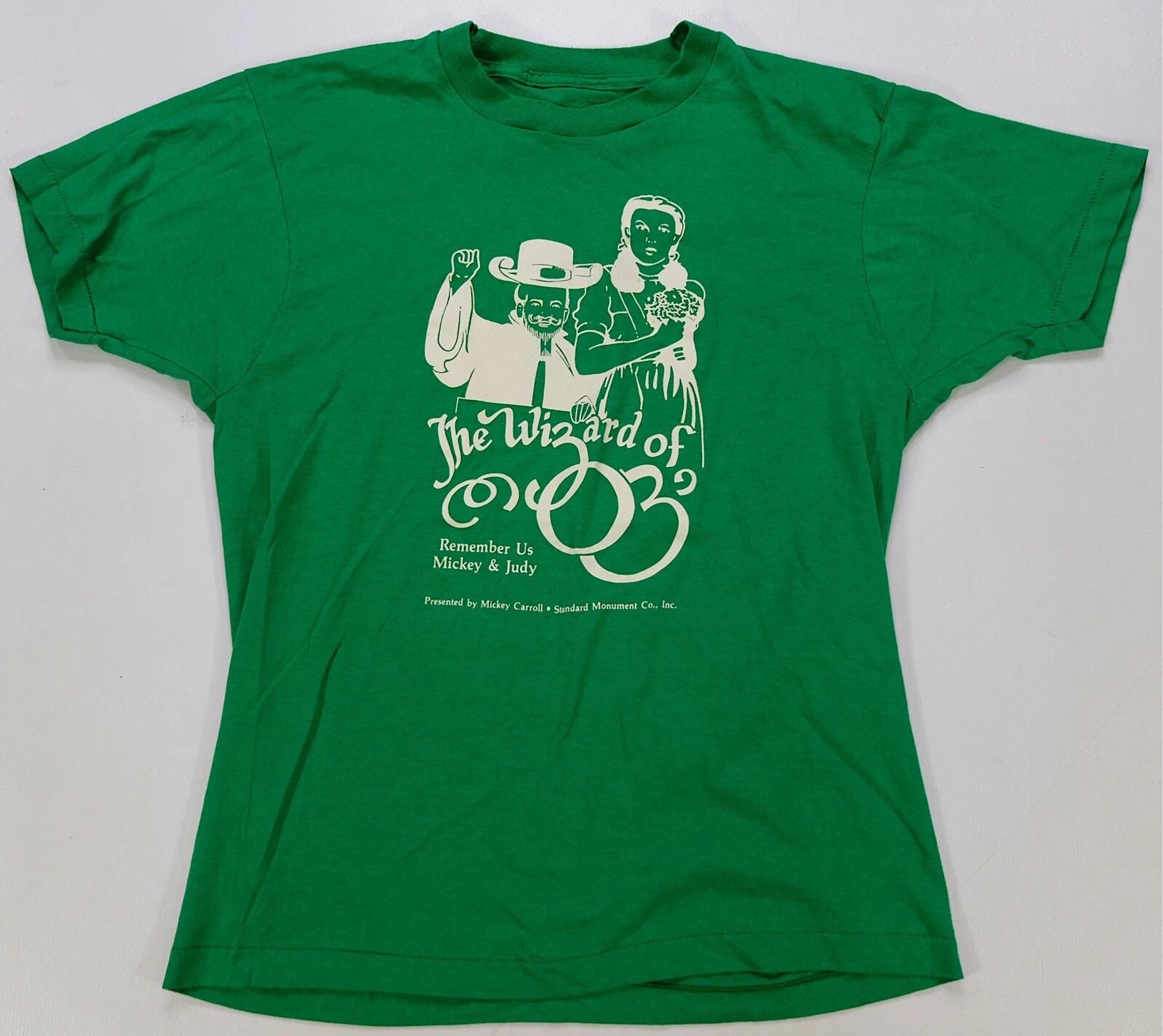 Rare VTG The Wizard of Oz Remember Us Mickey Judy Theater Production T Shirt 80s XL