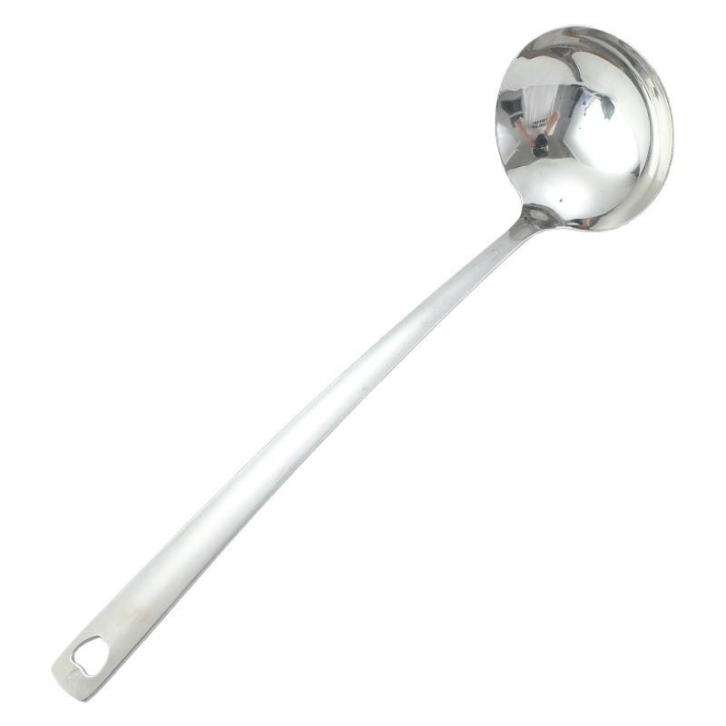 Küchenutensilien-Set aus Edelstahl: Hot Pot & Schaumlöffel, Verlängerter Griff, Brei- & Suppenkelle