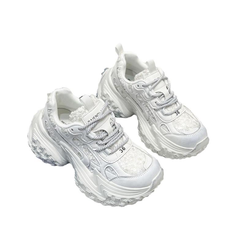 Durian sole dad shoes women's summer mesh breathable thick-soled white shoes new tire sports women's shoes