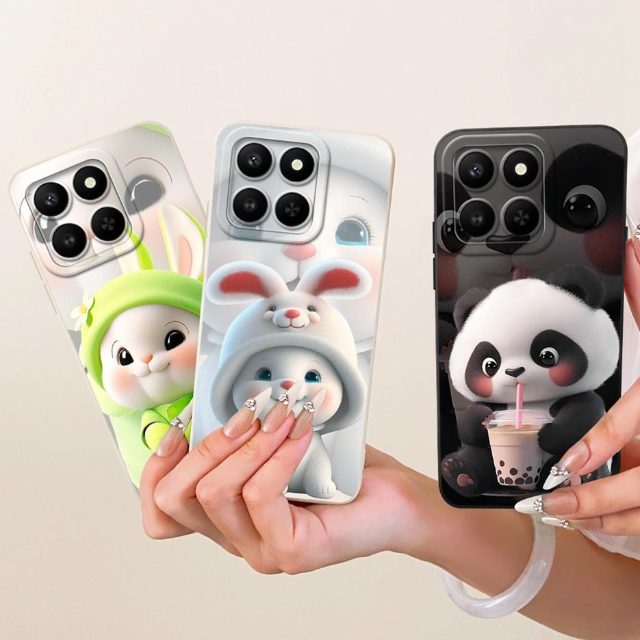 Etui For Honor 400 Smart 5G LGN-NX1 Urocze Śmieszne Kreskówkowe Pokrowiec Odporne na Wstrząsy Etui na Telefon Dla Honor X7d 4G HonorX7d 5G Miękkie Pokrowce Torby