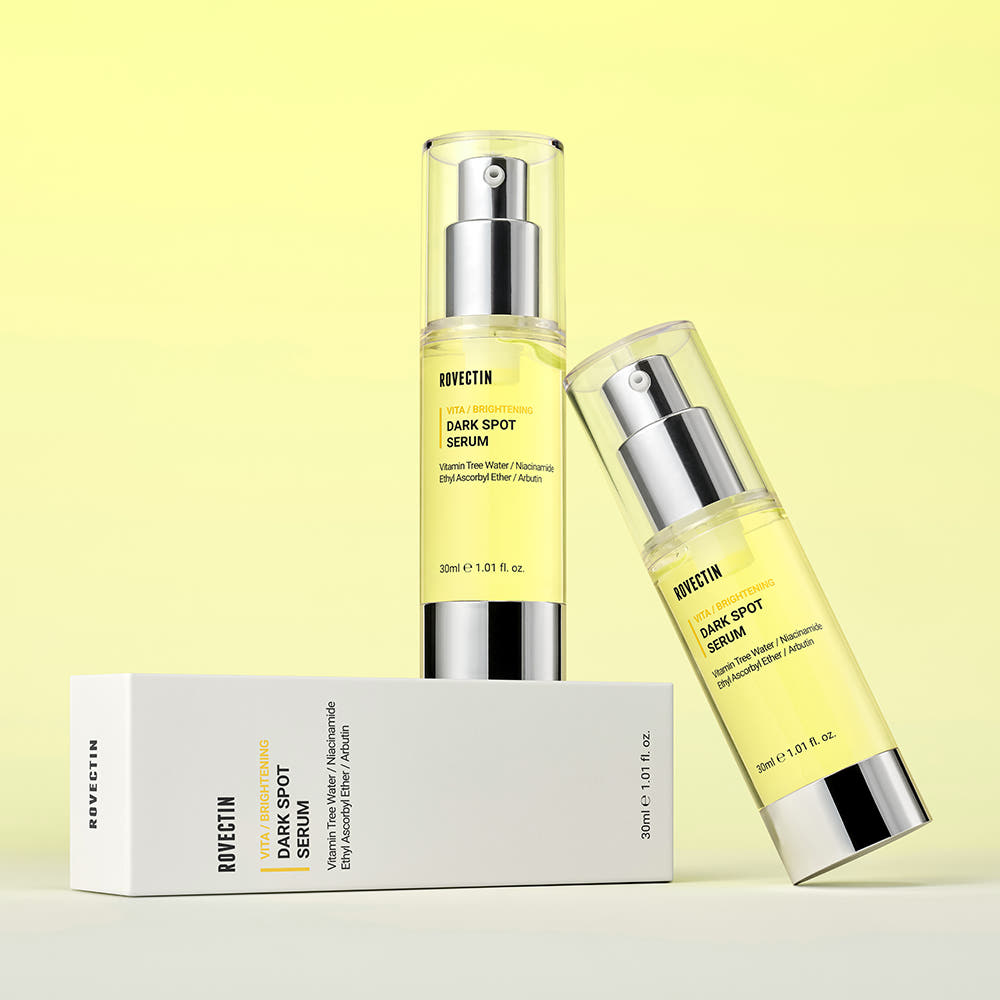 ROVECTIN Vita Dark Spot Serum 30ml x 2 + Aqua Hyaluronic Essence 100ml Set – Korean Brightening & Hydrating Skincare Trio