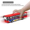 1:64 Alloy Double  City Bus Model Diecast Vehicle Toy High Simulation for Boys Hobby Collection Desktop Decor Gift