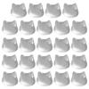 24Pcs Raised Clear Cat Head Design Keyboard Stickers for Long Nails, Laptop Keypad Cover Protector, Bubbled Keys for Easy Typing