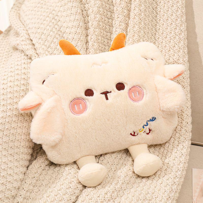 Bolsa de Água Quente Portátil Fofa para Aquecer Abdômen, Mãos e Pés