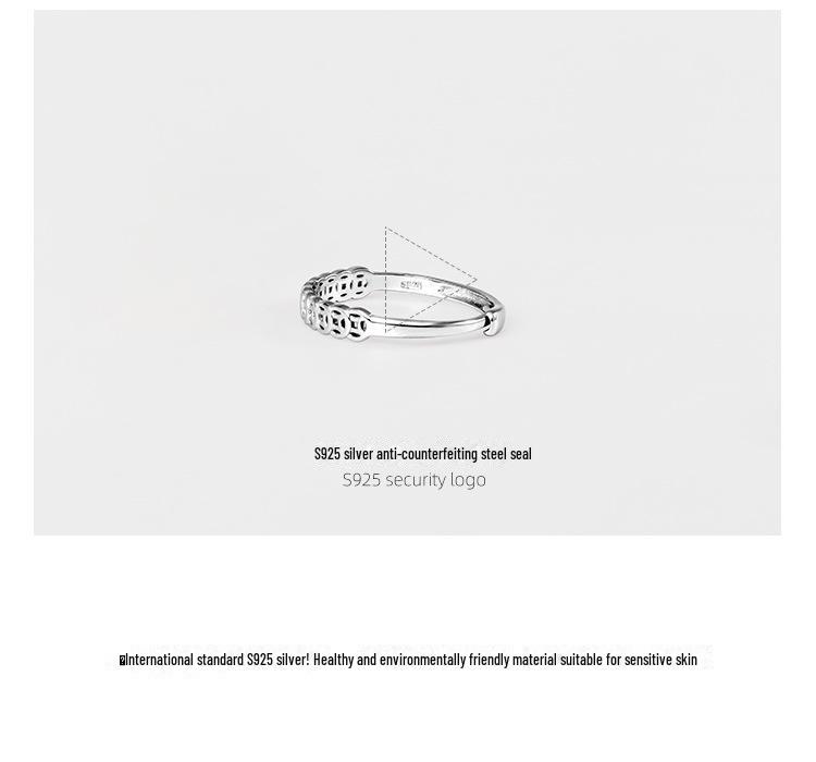 S925 Sterlingsilber Retro Wohlstand anziehender Münzring für Damen – Trendiges, einzigartiges, verstellbares Design