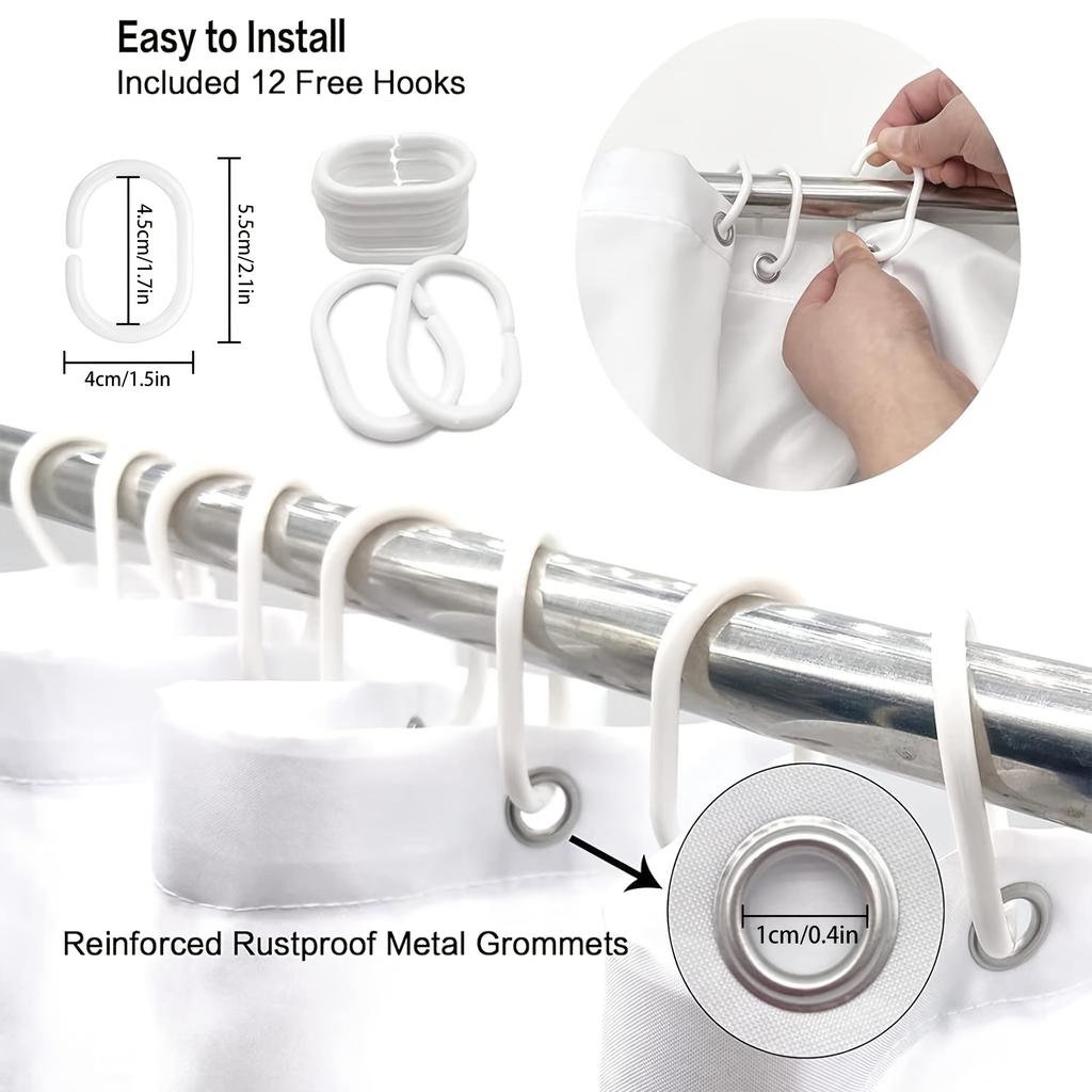 1/4pcs Happy Easter Waterproof Shower Curtain Set Decorative Bathroom Set Non-Slip Carpet Toilet Cover Bath Mat And 12 Hooks