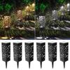 Security & Floodlights 6Pcs Led Solar Outdoor Waterproof Garden Security Landscape Light