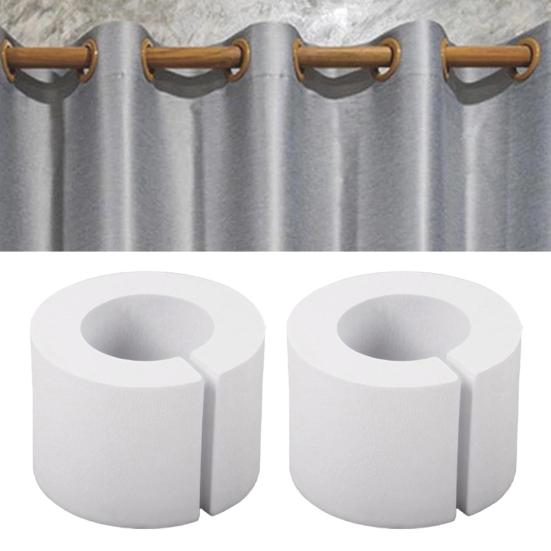 5/10Pcs Curtain Spacers EVA Foam Rollers 50/85mm White Curtain Shaper Uniform Spacing Rod Attachment Drapes Spacer for Home Office