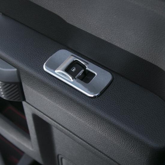 Chrome Door Window Lift Switches Plate Cover Trim Bezels For Ford F150 2015-