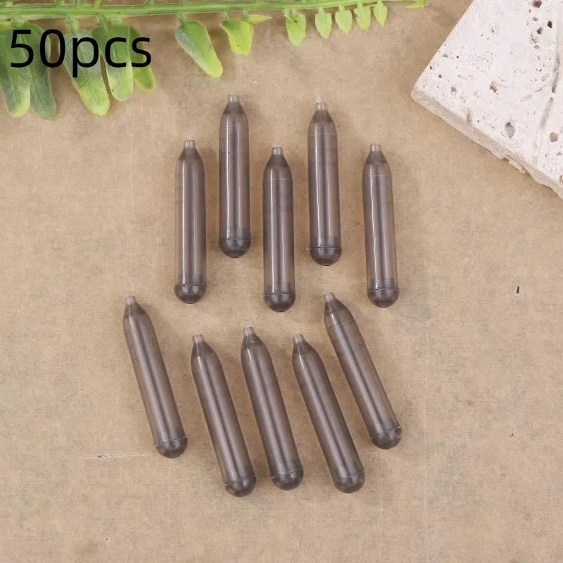 

50 шт. 3 размера Рыболовные волосяные оснастки Крючок Плавающая суспензия Готовые к использованию Карповые рыболовные крючки Плавучая трубка Пластиковый антидонный 7x35mm