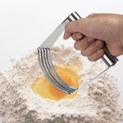 Mélangeur à pâte manuel en acier inoxydable, Coupe-pâtisserie, Poignée ergonomique, Outil de pâtisserie à 5 lames, Gadget de cuisine, Vente chaude