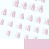 Punte Unghie French Ombre Bianche Press-On - Manicure Rimovibile, Indossabile