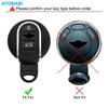 Aluminum Alloy With Leather Car Key Cover Remote Fobs Case Bag For BMW Mini Cooper S JCW Clubman F54 F55 F56 F57 F60 Countryman