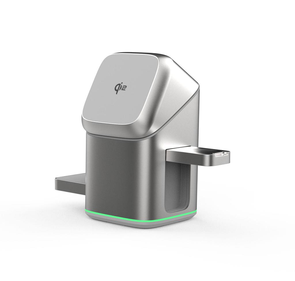 3-in-1 Magnetic Rotating Wireless Charger for Apple Phones