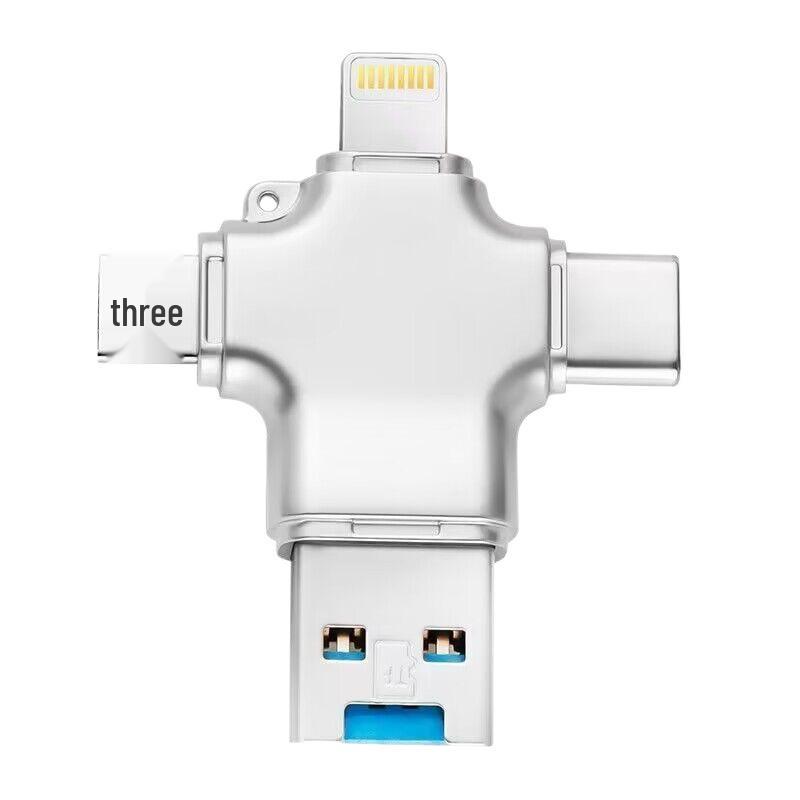 256GB Multi-Function 4-in-1 Card Reader for Apple, Android, Computers, High-Speed 3.0 iPad2 U Disk