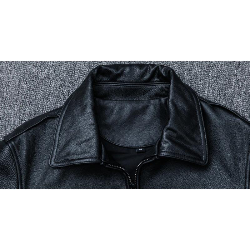 Flight Jacket 100% Cowhide Leather Jacket Men Pilot Air Force Coat Aviator Bomber Jacket Man Winter Coat Male Clothing