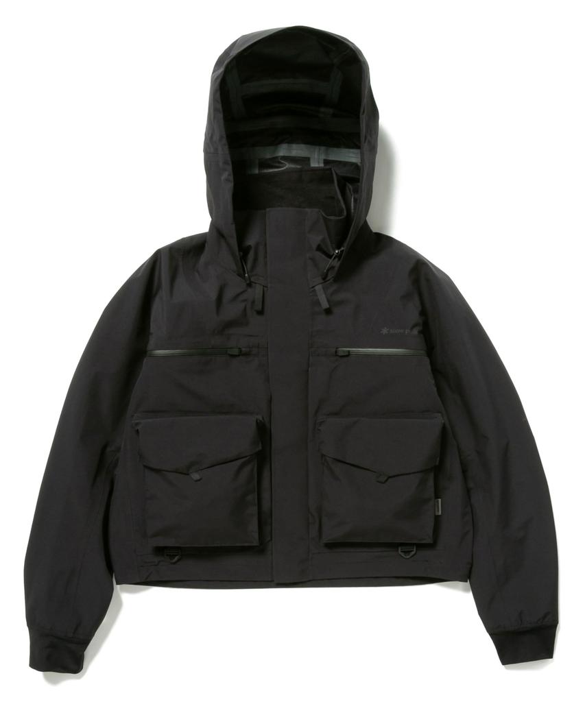 Snow Peak Toned Trout 3L Wading Jacket size perfect for outdoor and Cap, LBLACKTT2510-JK01, camping, activities, festivals.