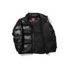Fila Solid Color Zip Stand Collar Warm Loose Short Down Jacket Unisex Jacket Black FS2DJD4108X-BLK