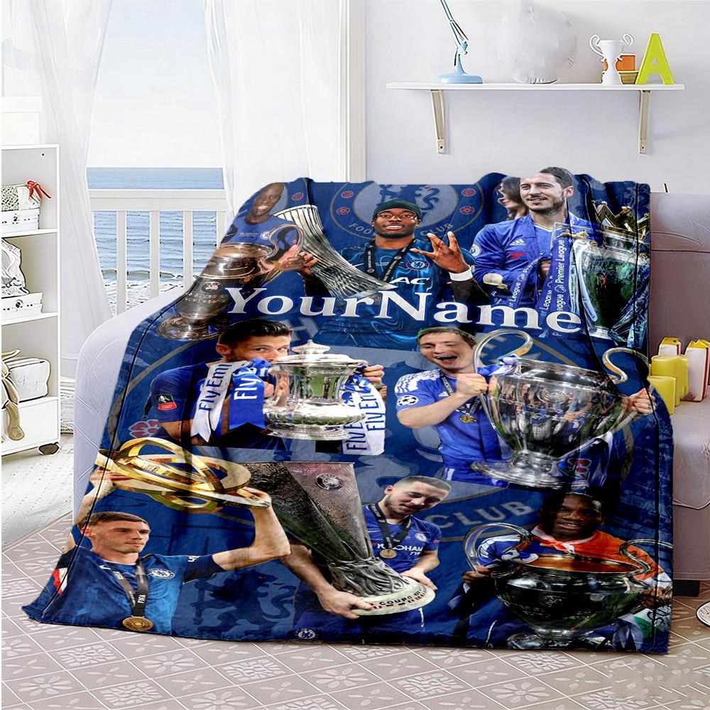 Chelsea Personalized Name Blanket Gift Customizable Blanket Ultra-Soft Suitable for Chair Sofa Living Room Home Decor Four Seasons Multipurpose