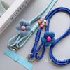 Fashionable Flower Double-Sided Adjustable Mobile Phone Universal Lanyard, Diagonal Long Lanyard Anti-Loss Hanging Piece