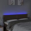 VidaXL LED Headboard Bedroom Furniture Double Bed Accessory Head of Bed Frame Interior Dark Brown 3121473