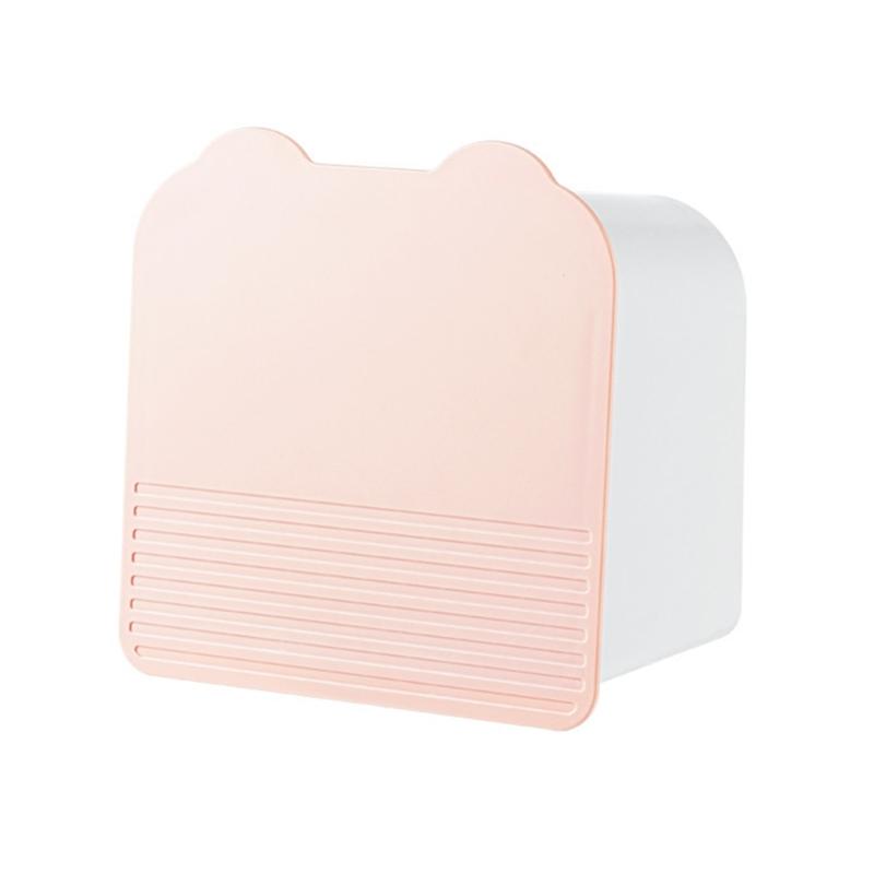 Wall Box JarBathroom Vanity Storage Container Holder for Cotton Swabs Makeup Pads Sponges Sanitary Napkins X3UC