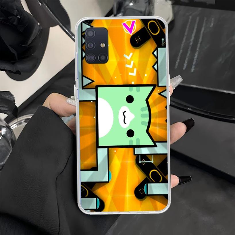

Geometry Dash Game Phone Case for Samsung Galaxy A52 A51 A50S A42 A32 A22 A12 A41 A31 A21S A71 A70 A40 A30S A20E A10S Samsung A32 5G