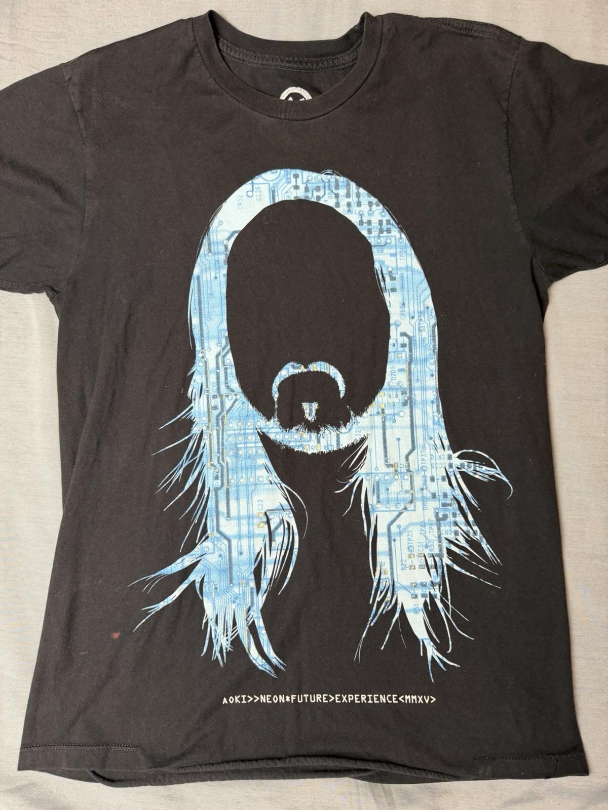 Steve Aoki T Shirt Size Medium. Neon*future Tour. Black. Rare. S