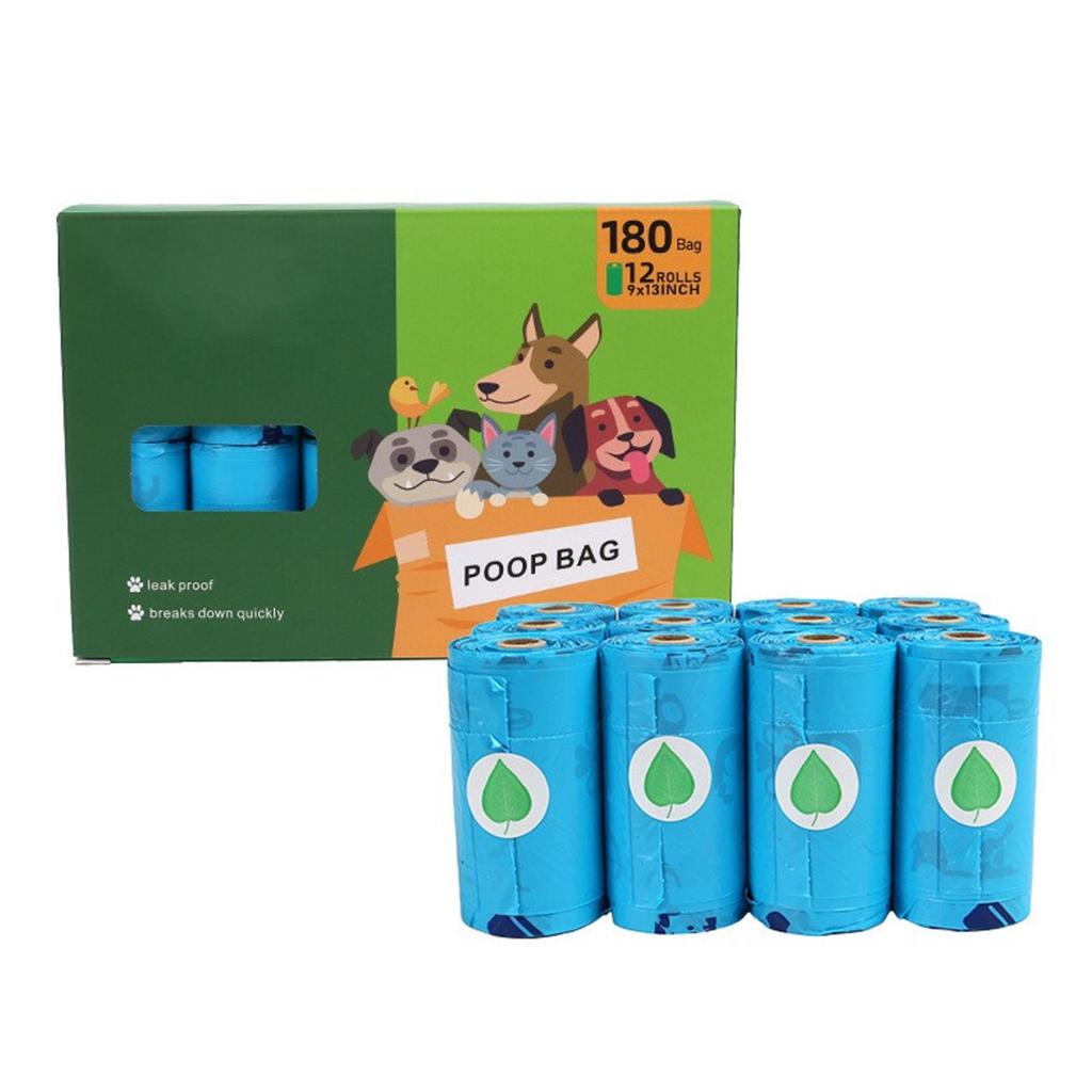 Biodegradables Dog Pet Poop Bags Rolls Extra Thick Leak Proof Waste Refuse Cleaningup Bags For Outdoor Animals Walking And Travel