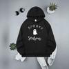 European & American Women's Halloween Letter Hoodie Ribbed Sweatshirt