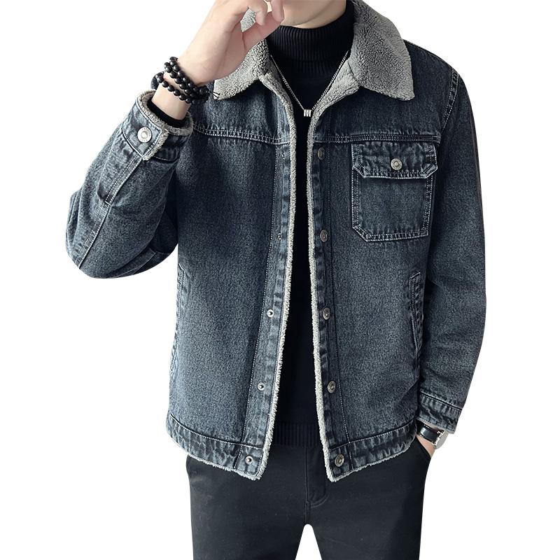 2024 Mens Denim Jacket Autumn Winter Men Military Jeans Jacket Men Thick Fleece Warm Bomber Army Jackets Outwear Coats 5XL