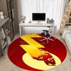 1pc Flash Speed Office Round Area Rug, Under Office Chairs Bedroom Living Room Home Decor, Room Deco, Available In Various Sizes