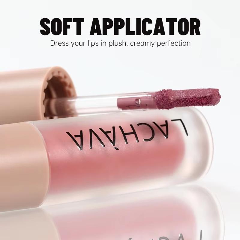 Matter Wasserdichter Farb-Lipgloss Langanhaltender Flüssiger Lippenstift Samt Nude Sexy Lipglaze Make-up Tönung Matte Textur Schönheitskosmetik