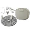 IRIS OHYAMA Telescopic Hose, Up To 7m, Convenient Storage Case Included, Lightweight, Compact, Multifunctional Nozzle, Light Gray SHP-7 Hose Reel