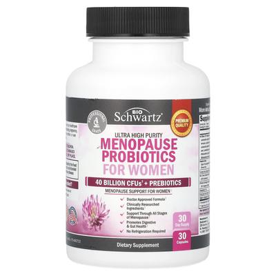 BioSchwartz, puritate ultra-înaltă, probiotic pentru menopauză pentru femei, 30 capsule