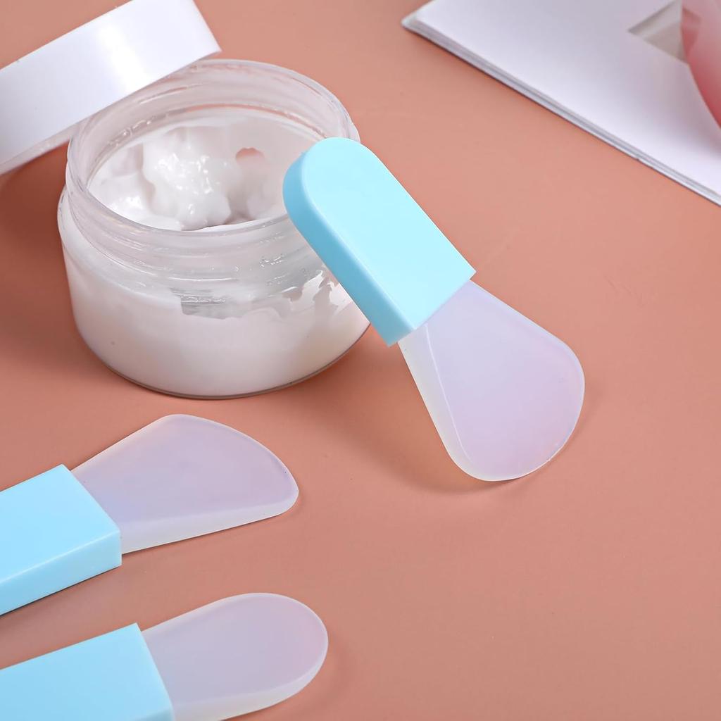 5 PCS Silicone Face Mask Applicator, Mini Makeup Spatula Portable Beauty Tools Set for Facial Mud, Cosmetic Mask, Facial Clay, Eye Cream, Body
