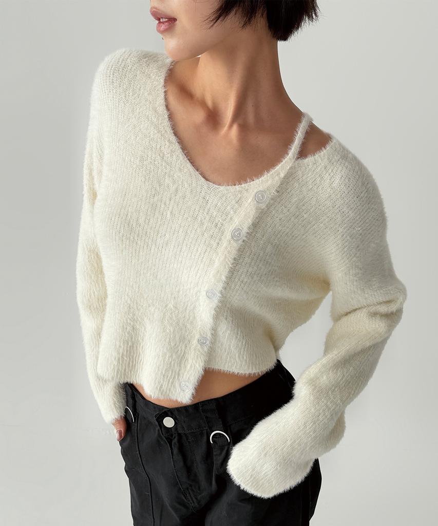 THE GREEN LAB Hairy Soft Knit [Ivory]
