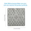 Silicone Sink Saddle Glassware and Sink Protector Mat Non-slip Sink Divider Mat for Kitchen, Pots, Pans and Dishes