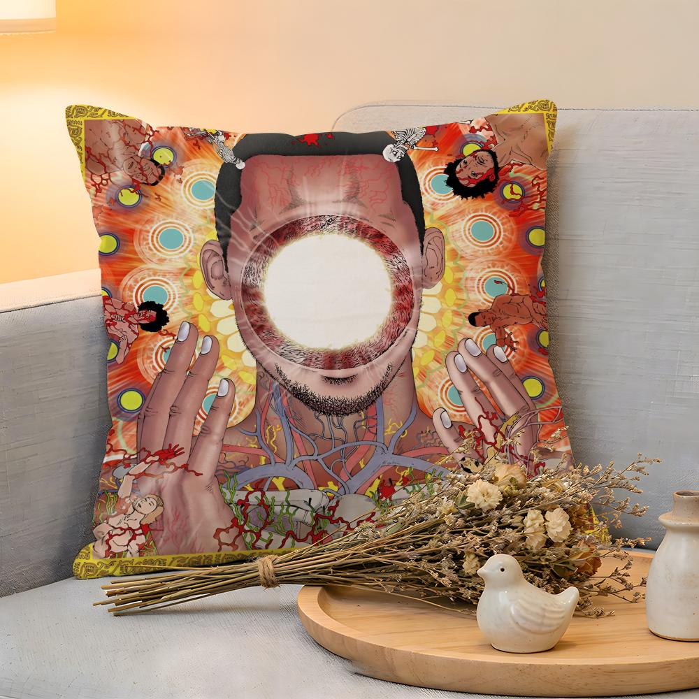 

Cushion Cover Linen SkinFriendly Soft Decorative Case For Sofa Home Decor Funny SShintaro Kago Art Pillow cover 30x30cm