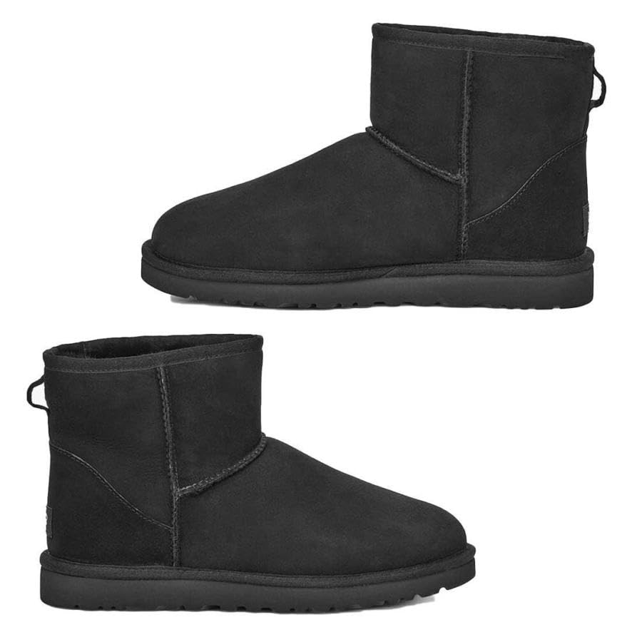 UGG Classic Mini Sheepskin Short Classic Size US9 Men's Boots, Style, Casual, M, Black, 1002072, (27.0cm) [Used]
