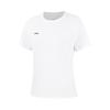 Fashionable Breathable Short Sleeve Sports Leisure T-Shirt Women Tops White ATSW414-1