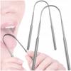 Tongue Scraper, Tongue Cleaner, Stainless Steel, Metal Scraper, 2 Pack