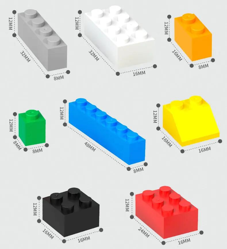 1KG Building Blocks Lot Pack City Classic Bricks Sorted By Color Bricks Block Plate Creative Toy