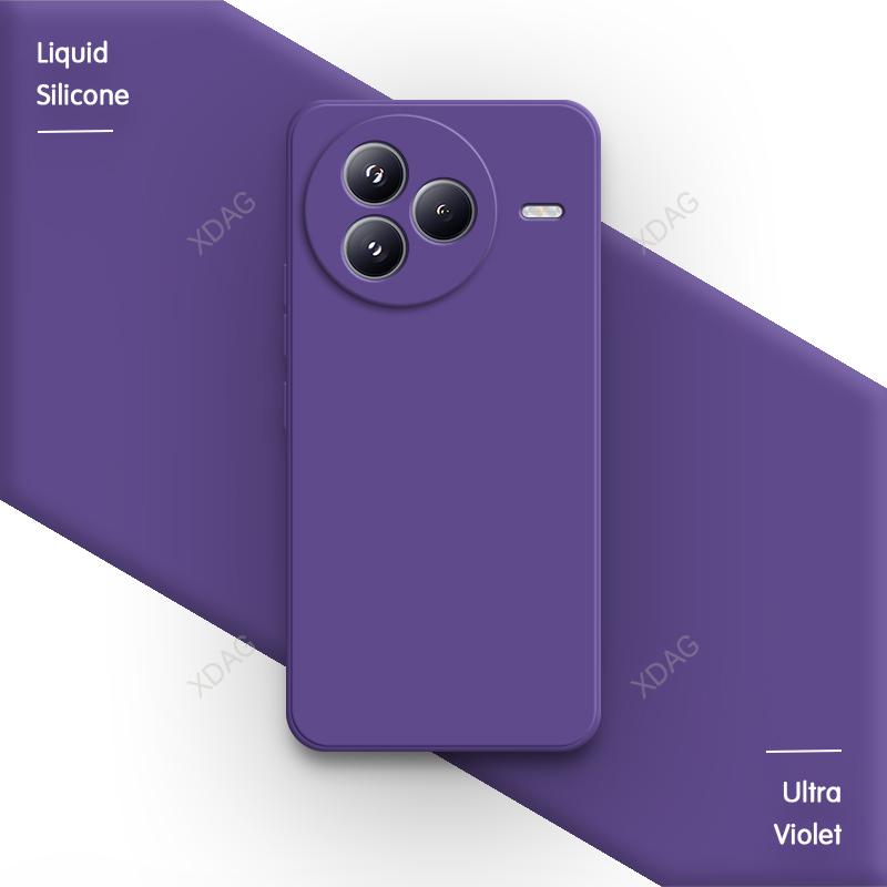 Simple Phone Case for Xiaomi Civi 5 Pro 5G Square Classic Shell Soft Original Internal Flocking Liquid Silicone Back Cover Funda