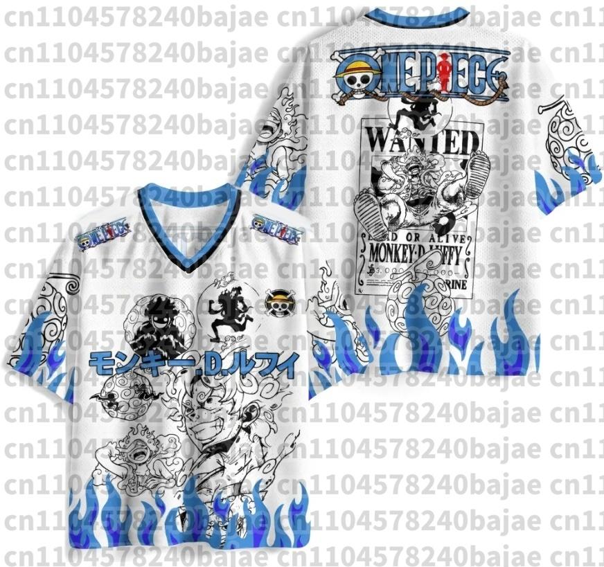 Summer Japanese Anime One Piece Zoro Luffy 3D Quick-Drying T-Shirt Plus Size for Men Women Children's Top Jersey Gift