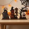 2D Flat Ghost Pumpkin Standing Sign Trick or Treat Haunted House Statue  Holiday Party