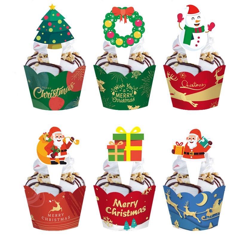 American Christmas Cake Decoration Edging Strips and Party Props