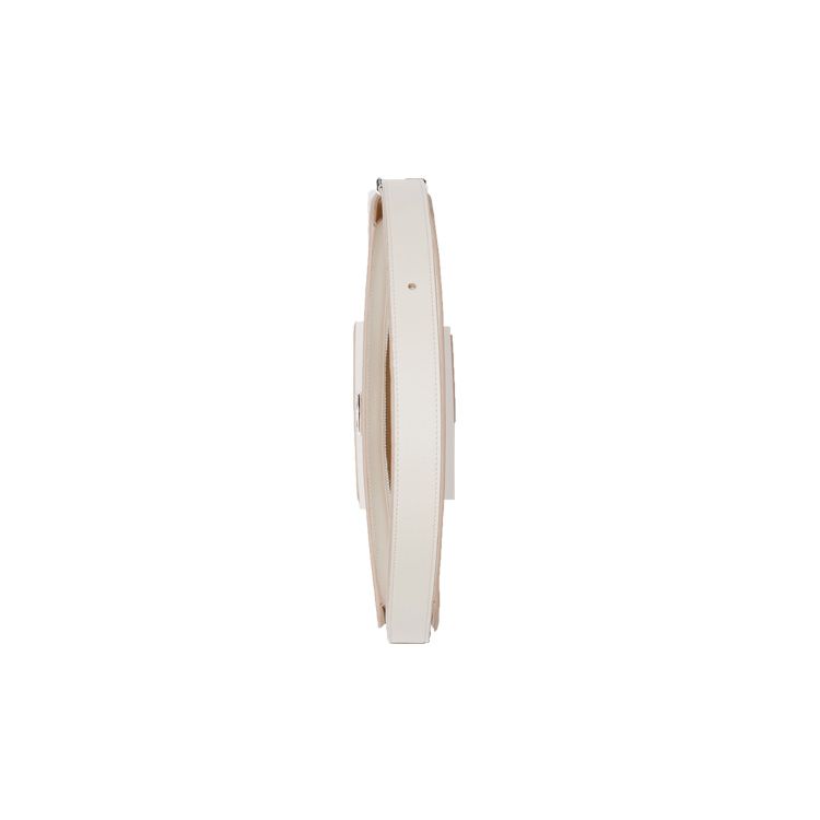 Burberry Tb Metal Logo Adjustable Shoulder Strap Leather Crossbody Bag Women bags Light-White 80462501