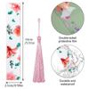 10Pcs/Set Transparent Floral Acrylic Bookmark With Tassels Reading Book Clip  Study/Library